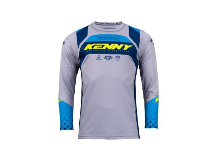 KENNY Dres CROSS/Enduro model Track detské Navy/Neon Yellow modrá/sivá/žltá (Veľkosť 4XS)