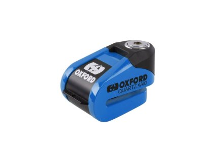 OXFORD Zámok brzdového kotúča s alarmom model QUARTZ XA10, čap 10 mm – farba: modrá