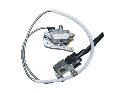 PROMX Sada prednej brzdy brzdový strmeň (s doštičkami), hadica, brzdová pumpa KTM 125/150/200/250/300/350/450 SX, SX-F, EXC, EXC-F, XC, XC-F, XC-W, 7701301500101, (pripravená na montáž)