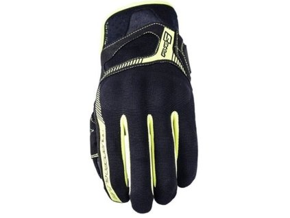 FIVE Rukavice textilné Rs3 Evo čierne/žlté fluo