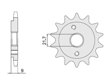 CHT Predná rozeta 350 13 zubov Honda Xr 600R '91-'00, Polaris 500
