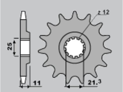 CHT Predná rozeta 727 16 zubov Husqvarna 250/300/310/350/360/400/410/450/510/511/530/570/610/630
