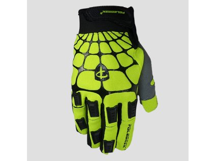 POLEDNIK Rukavice Cross model Web Mx čierne/žlté fluo