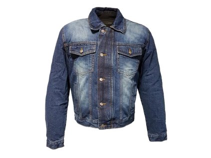 ROLEFF Bunda krátka Jeans Aramid model Ro1515 modrá veľkosť S