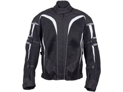 ROLEFF Textilná letná bunda Ro607 Wind-Tex 2V1 – čierna/biela
