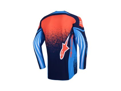 Motokrosový dres Alpinestars Techstar Nomur – tmavomodrá/oranžová/modrá UCLA