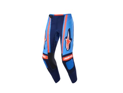 Motokrosové nohavice Alpinestars Techstar Nomur – tmavomodrá/oranžová/modrá UCLA