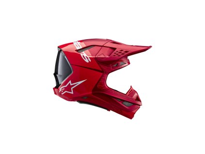 Motokrosová prilba Alpinestars S-M10 2206 Flood – červená fluo