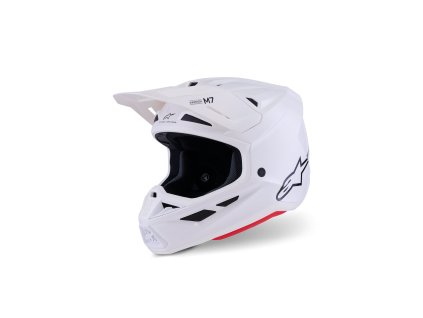 Motokrosová prilba Alpinestars S-M7 – biela