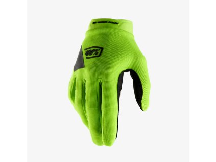 100% Rukavice Cross/Enduro Ridecamp – žlté fluo/čierne