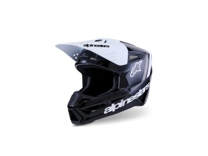 ALPINESTARS Motokrosová prilba S-M3 Radium – čierna/biela