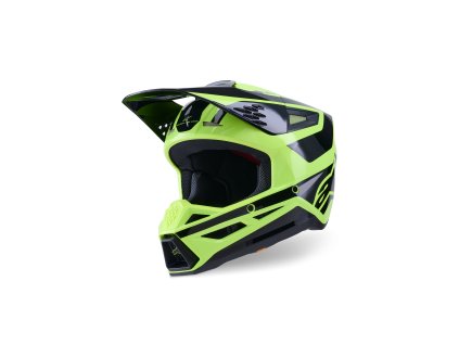 ALPINESTARS Motokrosová prilba S-M3 Heat – žltá fluo/čierna