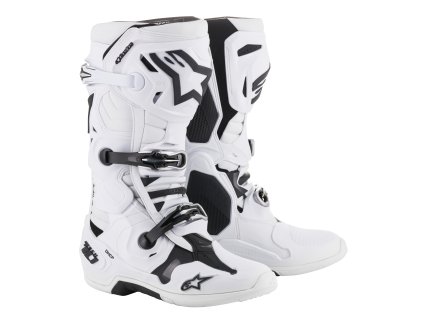 ALPINESTARS Motokrosové čižmy Tech 10 – biela