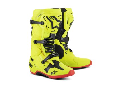 ALPINESTARS Motokrosové čižmy Tech 10 – žltá fluo/čierna