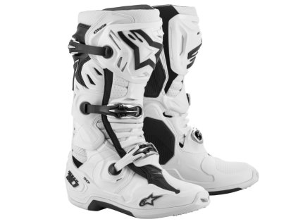 ALPINESTARS Motokrosové čižmy Tech 10 Supervented – biela