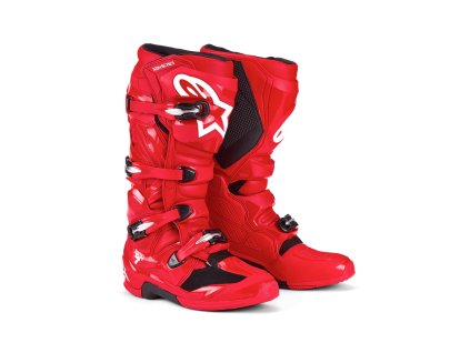 ALPINESTARS Motokrosové čižmy Tech 7 – žiarivá červená