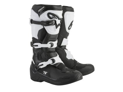ALPINESTARS Motokrosové čižmy Tech 3 – čierna/biela