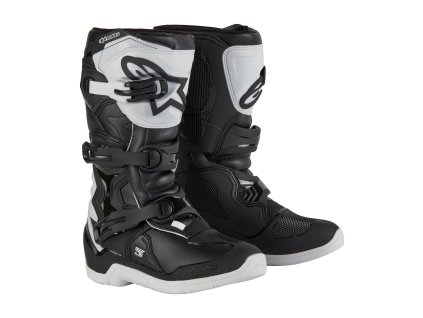 ALPINESTARS Detské motokrosové čižmy Tech 3S Youth – čierna/biela