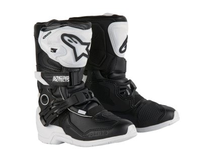 ALPINESTARS Detské motokrosové čižmy Tech 3S Kids – čierna/biela