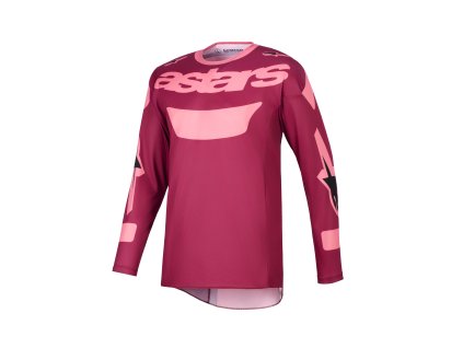 ALPINESTARS Motokrosový dres Racer Riway – červená/koralová