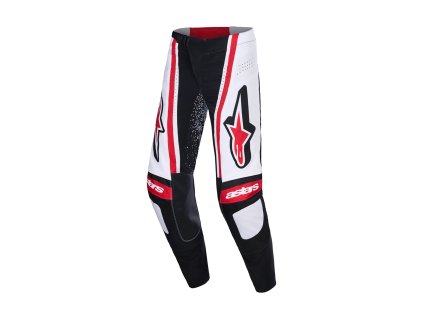 ALPINESTARS Motokrosové nohavice Techstar Nomur – čierna/biela/červená