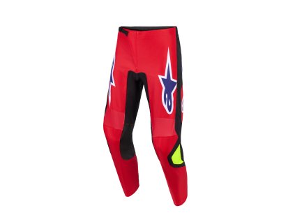 ALPINESTARS Motokrosové nohavice Fluid Grid – červená/čierna/fialová