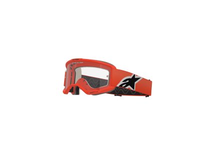 ALPINESTARS Motokrosové okuliare Vision 5 Corp – oranžová, číre sklo