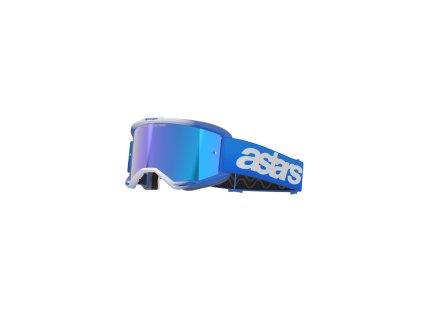 ALPINESTARS Motokrosové okuliare Vision 5 Blaze – modrá, zrkadlové modré sklo