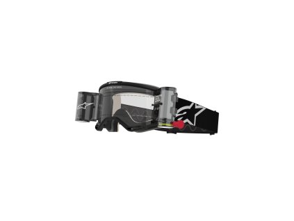 ALPINESTARS Motokrosové okuliare Vision 5 Corp Roll-Off – čierna, číre sklo
