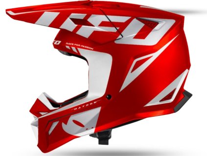 UFO 2026/09 KASK RAYSON OFFROAD KOLOR CZERWONY / BIAŁY ROZMIAR L - KOLEKCJA 2026/2027 (Veľkosť L)
