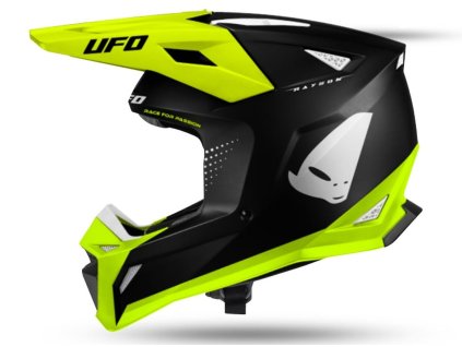 UFO 2026/09 KASK RAYSON OFFROAD KOLOR CZARNY / ŻÓŁTY FLUO ROZMIAR L - KOLEKCJA 2026/2027 (Veľkosť L)