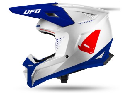 UFO 2026/09 KASK RAYSON OFFROAD KOLOR BIAŁY / NIEBIESKI / CZERWONY ROZMIAR - KOLEKCJA 2026/2027 (Veľkosť /)