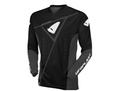 UFO 2026/09 KOSZULKA JERSEY THAIMFOR CROSS KOLOR CZARNY / SZARY ROZMIAR L - KOLEKCJA 2026/2027 (Veľkosť L)