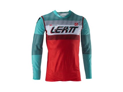 LEATT Tričko Moto 5.5 Ultraweld Fuel – modré/červené veľkosť S
