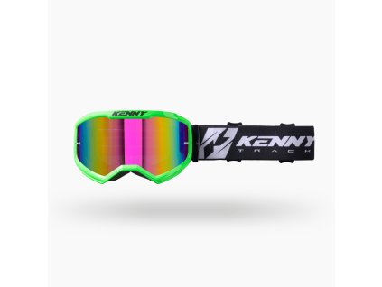 KENNY RACING GOGLE TRACK KOMBAT + ROZMIAR GREEN KOLOR ZIELONY SZYBKA LUSTRO IRIDIUM (Veľkosť GREENKOLORZIELONYSZYBKALUSTROIRIDIUM)