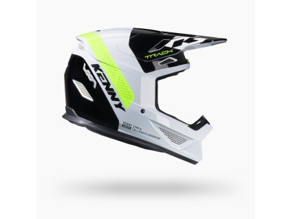 KENNY RACING KASK CROSS/ENDURO TRACK GRAPHIC BLAST WHITE NEON YELLOW KOLOR BIAŁY/ŻÓŁTY FLUO/CZARNY ROZMIAR XS (Veľkosť XS)