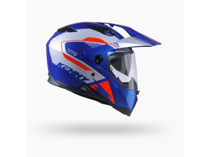 KENNY RACING KASK DUAL ADVENTURE EXTREME GRAPHIC PATRIOT KOLOR NIEBIESKI/BIAŁY/CZERWONY ROZMIAR XS (Veľkosť XS)