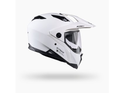 KENNY RACING KASK DUAL ADVENTURE EXTREME SOLID WHITE KOLOR BIAŁY ROZMIAR XS (Veľkosť XS)