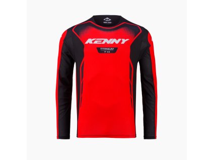 KENNY RACING KOSZULKA CROSS/ENDURO TITANIUM RED KOLOR CZERWONY ROZMIAR S (Veľkosť S)