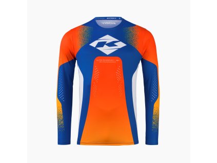 KENNY RACING KOSZULKA CROSS/ENDURO TRACK BLAST ORANGE KOLOR POMARAŃCZOWY/NIEBIESKI ROZMIAR S (Veľkosť S)
