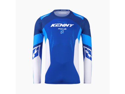 KENNY RACING KOSZULKA CROSS/ENDURO TRACK FOCUS BLUE KOLOR NIEBIESKI/BIAŁY ROZMIAR S (Veľkosť S)