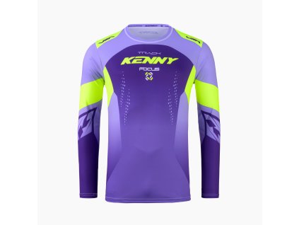 KENNY RACING KOSZULKA CROSS/ENDURO TRACK FOCUS PURPLE KOLOR FIOLETOWY/ŻÓŁTY FLUO ROZMIAR S (Veľkosť S)