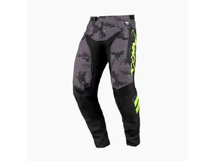 KENNY RACING SPODNIE CROSS/ENDURO FORCE CAMO NEON YELLOW KOLOR CZARNY/BRĄZOWY/ŻÓŁTY FLUO ROZMIAR XS (28) (Veľkosť XS)