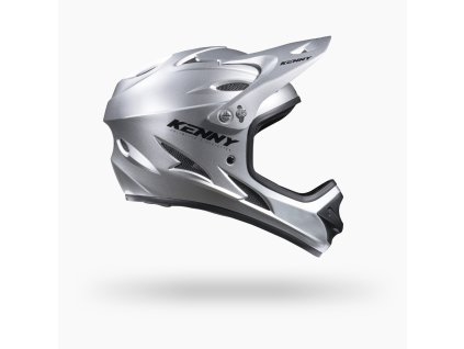 KENNY RACING KASK ROWEROWY MTB DOWNHILL SILVER ROZMIAR XXS (Veľkosť XXS)