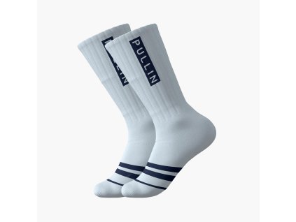 Pull In Blue – svetlomodré ponožky – originálny záber ponožiek