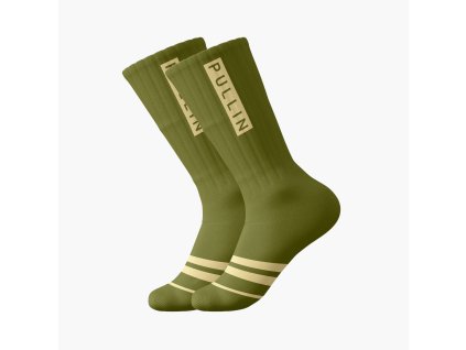 Pull In Khaki – ponožky – originálny záber ponožiek