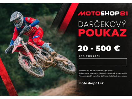 Darčekový poukaz MOTOSHOP81