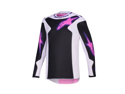 444099 motokrosovy dres alpinestars fluid grid cierna siva fialova