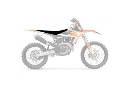 BLACKBIRD Poťah sedla KTM SX 85 17/14 2025–2026 / 19/16 2025–2027 Pyramid — Čierna