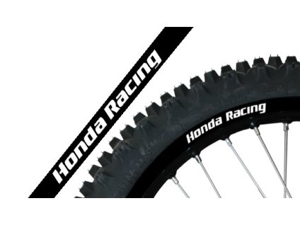 BLACKBIRD Sada polepov na ráfik Honda Racing – čierna